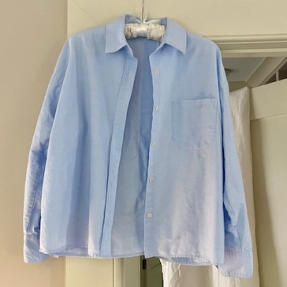 Djerf Avenue Breezy Shirt Blue